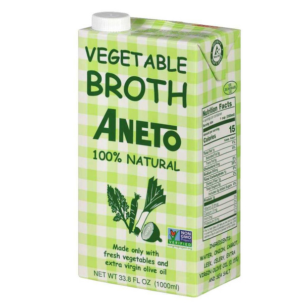 ANETO: Broth Vegetable, 1 lt New