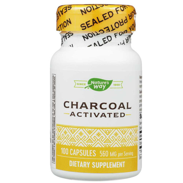 NATURES WAY: Activated Charcoal, 100 cp New