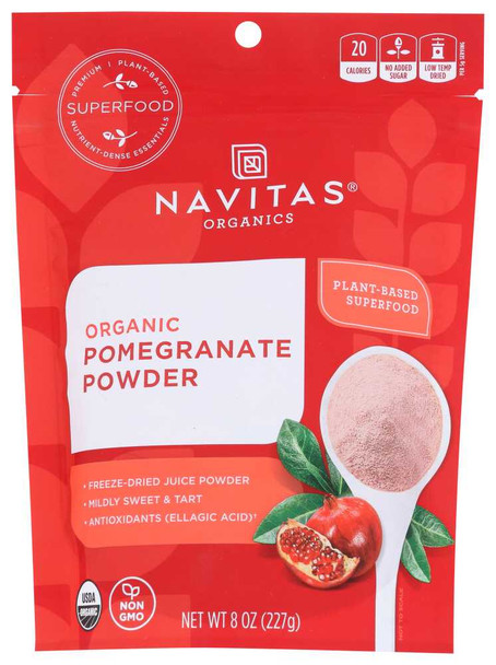 NAVITAS: Organic Pomegranate Powder, 8 oz New