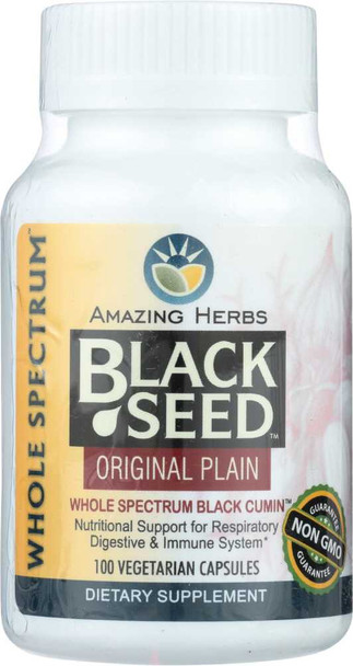 AMAZING HERBS: Black Seed Original Plain, 100 cp New