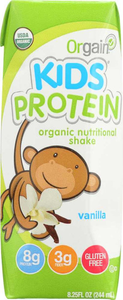 ORGAIN: Healthy Kids Organic Nutritional Shake Vanilla, 8.25 oz New