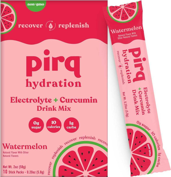 PIRQ: Watermelon Hydration Drink Mix, 10 pk New