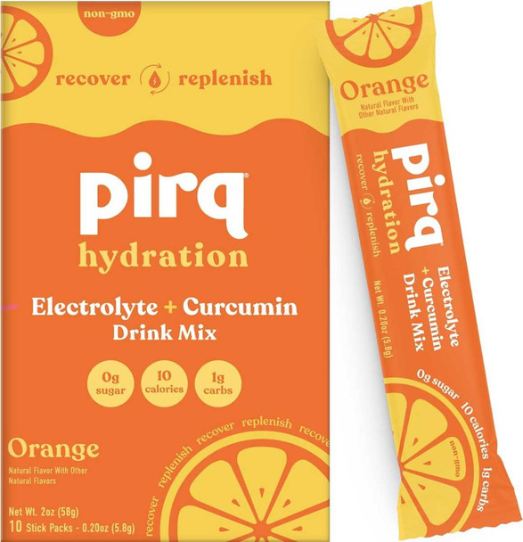 PIRQ: Orange Hydration Drink Mix, 10 pk New