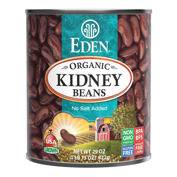 EDEN FOODS: Kidney (dark red) Beans, 29 OZ New