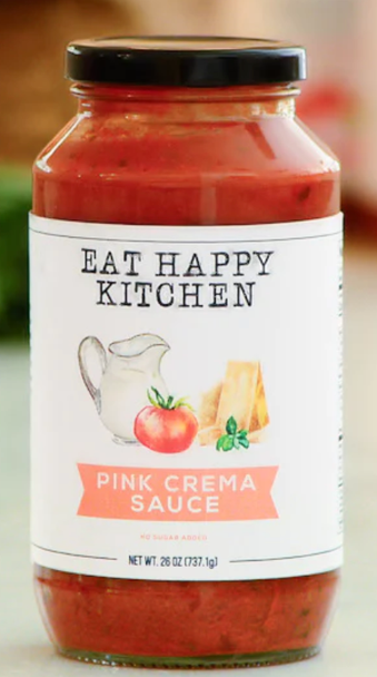 EAT HAPPY KITCHEN: Sauce Pink Crema, 26 OZ New