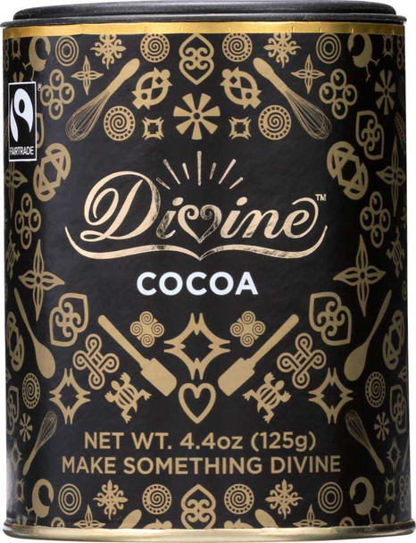 DIVINE CHOCOLATE: Cocoa Powder, 4.4 oz New