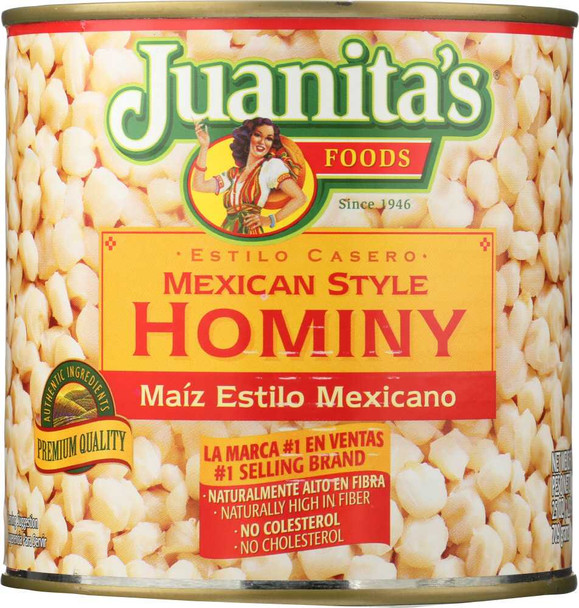 JUANITA'S FOODS: Mexican Style Hominy, 25 oz New