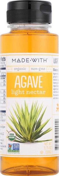 MADE WITH: Organic Agave Light Nectar, 11.75 oz New
