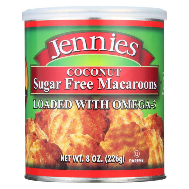 JENNIES: Coconut Sugar Free Macaroon, 8 oz New