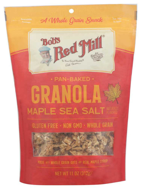 BOBS RED MILL: Homestyle Maple Sea Salt Granola, 11 OZ New
