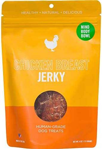 MIND BODY BOWL: Chicken Breast Jerky Dog Treat, 4 oz New