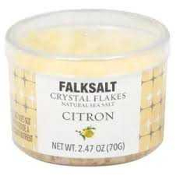 FALKSALT: Salt Sea Citron Flakes, 2.47 oz New