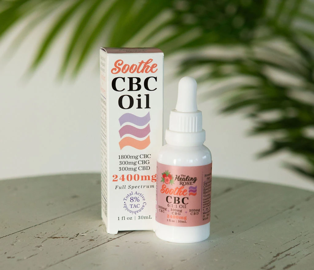 Soothe CBD CBG CBC oil 2400mg full spectrum CBC dominant by The Healing Rose