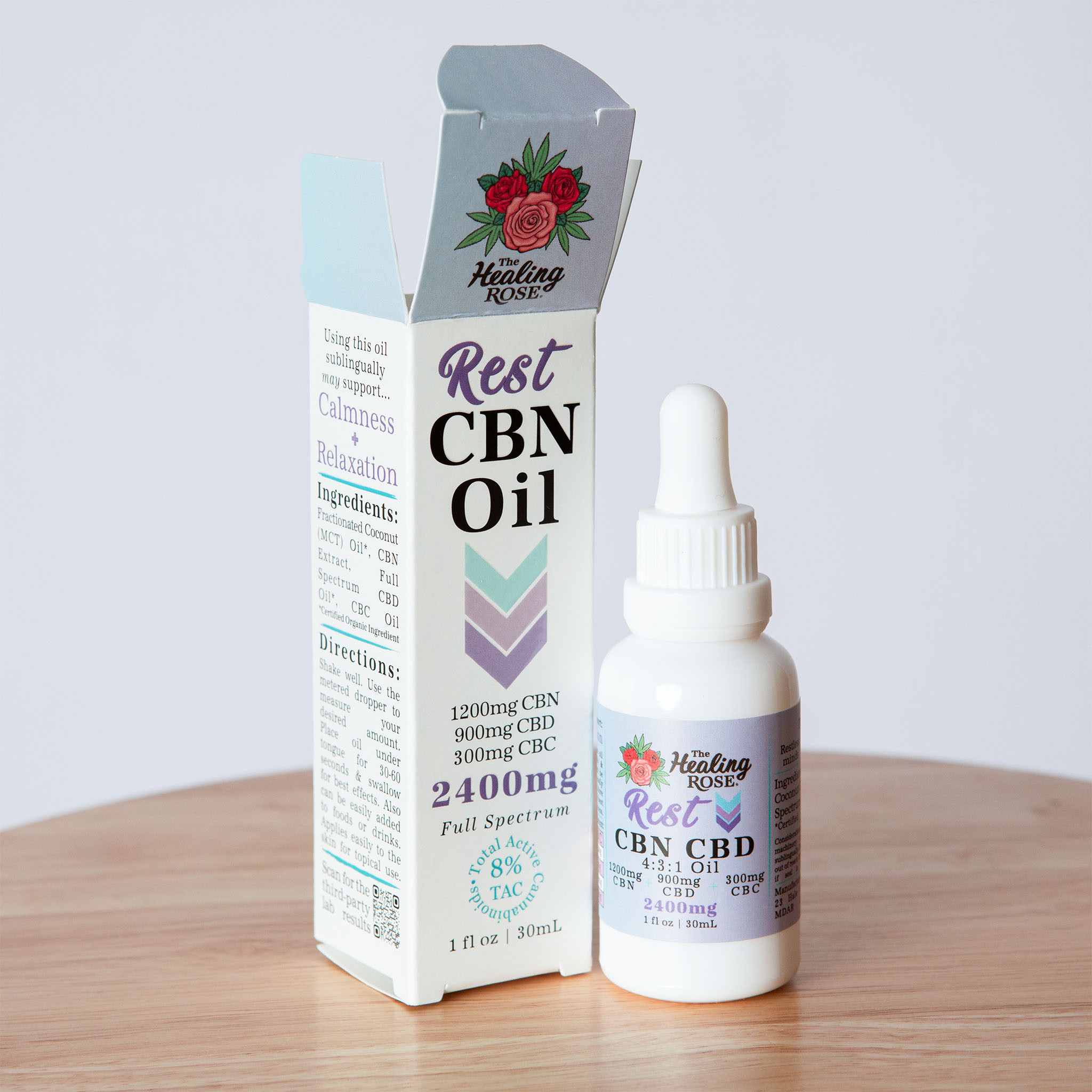 Rest CBD CBN CBC Oil 2400mg | The Healing Rose
