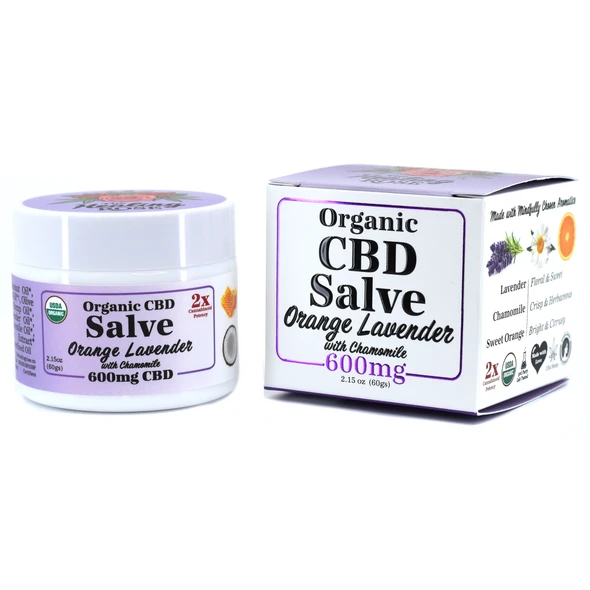 Organic Orange Lavender CBD Salve | 2x Potency