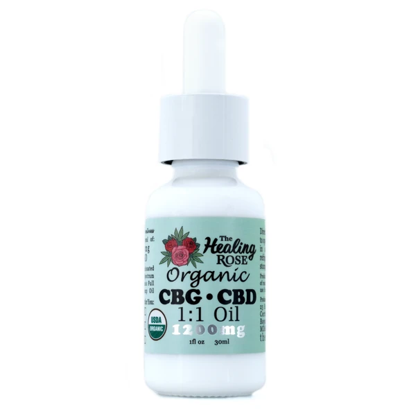 Organic Full Spectrum CBG CBD Oil | 1:1 Ratio | 1200mg