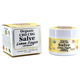 Organic lemon ginger CBD CBG salve in opal white glass jar by The Healing Rose