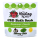 Summer Oasis seasonal full spectrum CBD bath soak with French grey salt by The Healing Rose