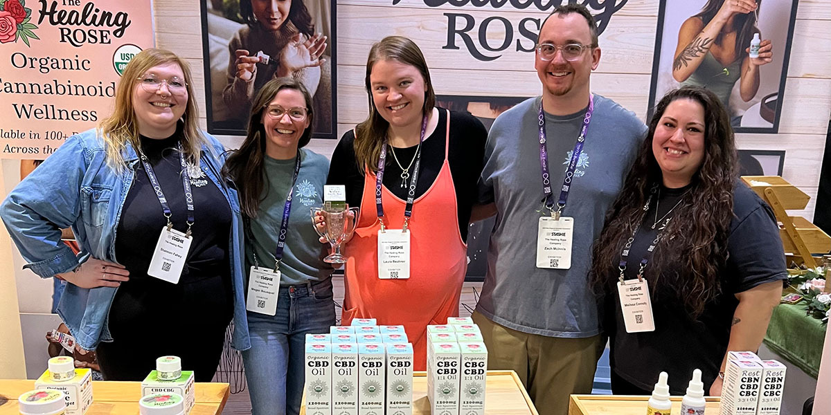 The Healing Rose team at NECANN Boston, March 2025