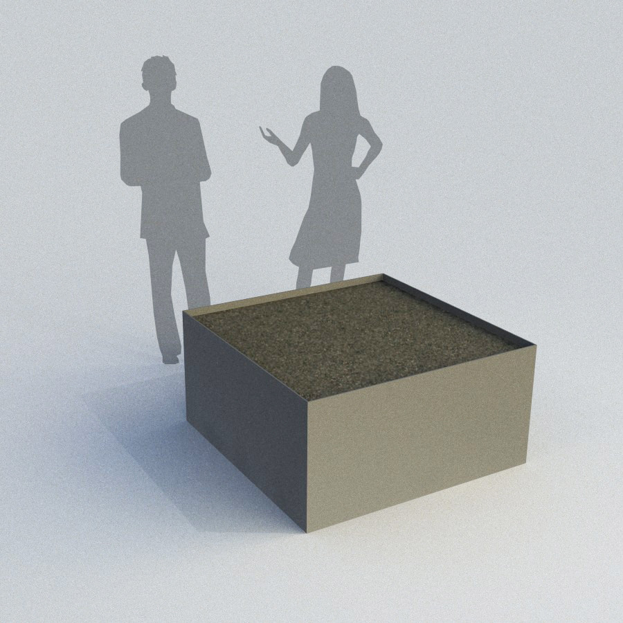 Thin Edge Square Planter