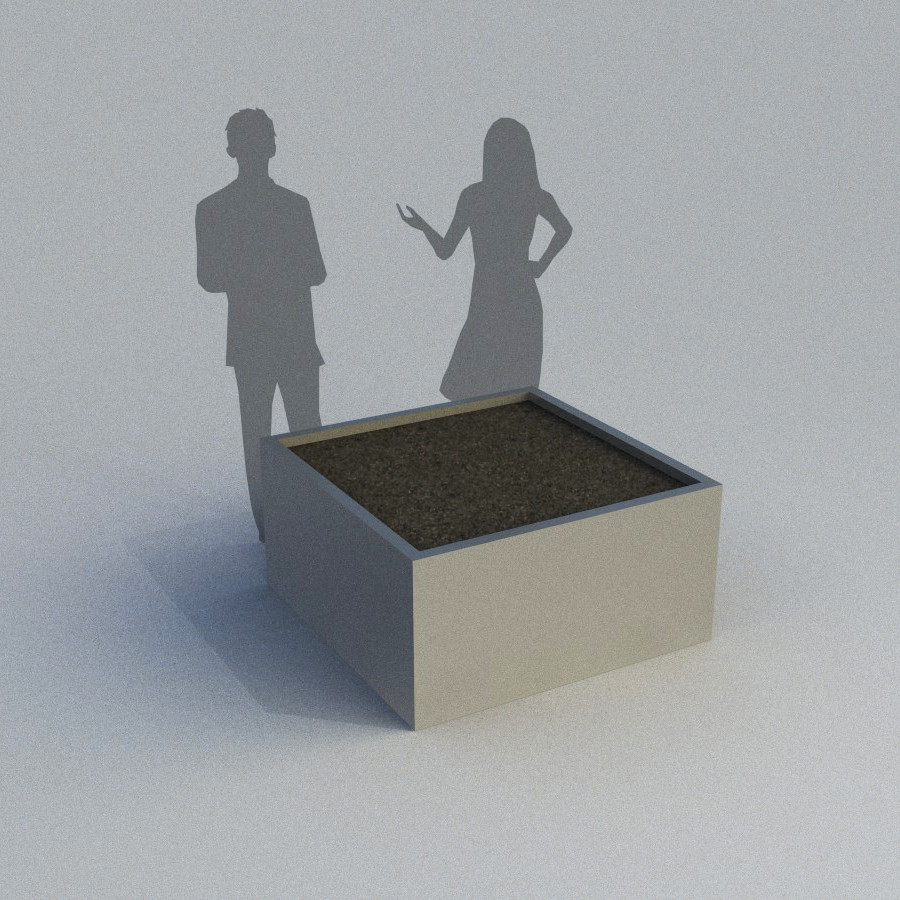 Thick Edge Square Planter