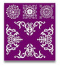 Belles and Whistles Mosaic - Silkscreen Stencil provides an extra decorative touch to any project!
