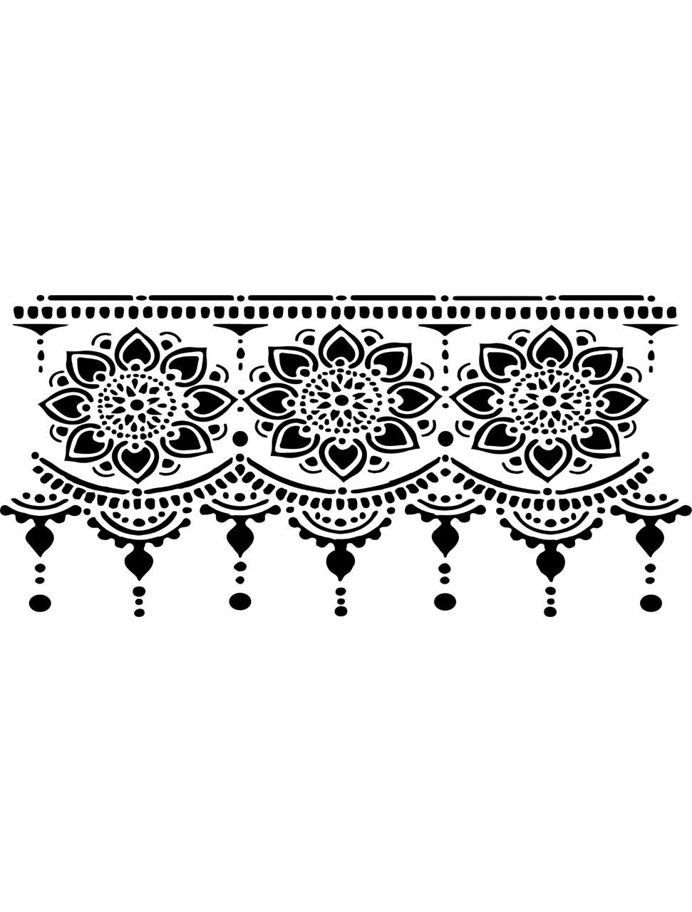 Lotus Bloom - Stencil - Dixie Belle Paint Company lotus-bloom-stencil-dixie-belle-paint-company