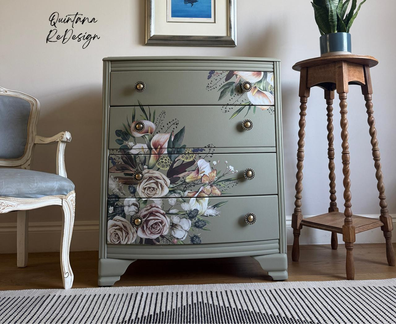 Savi's Bouquet - Large Transfer - Dixie Belle Paint