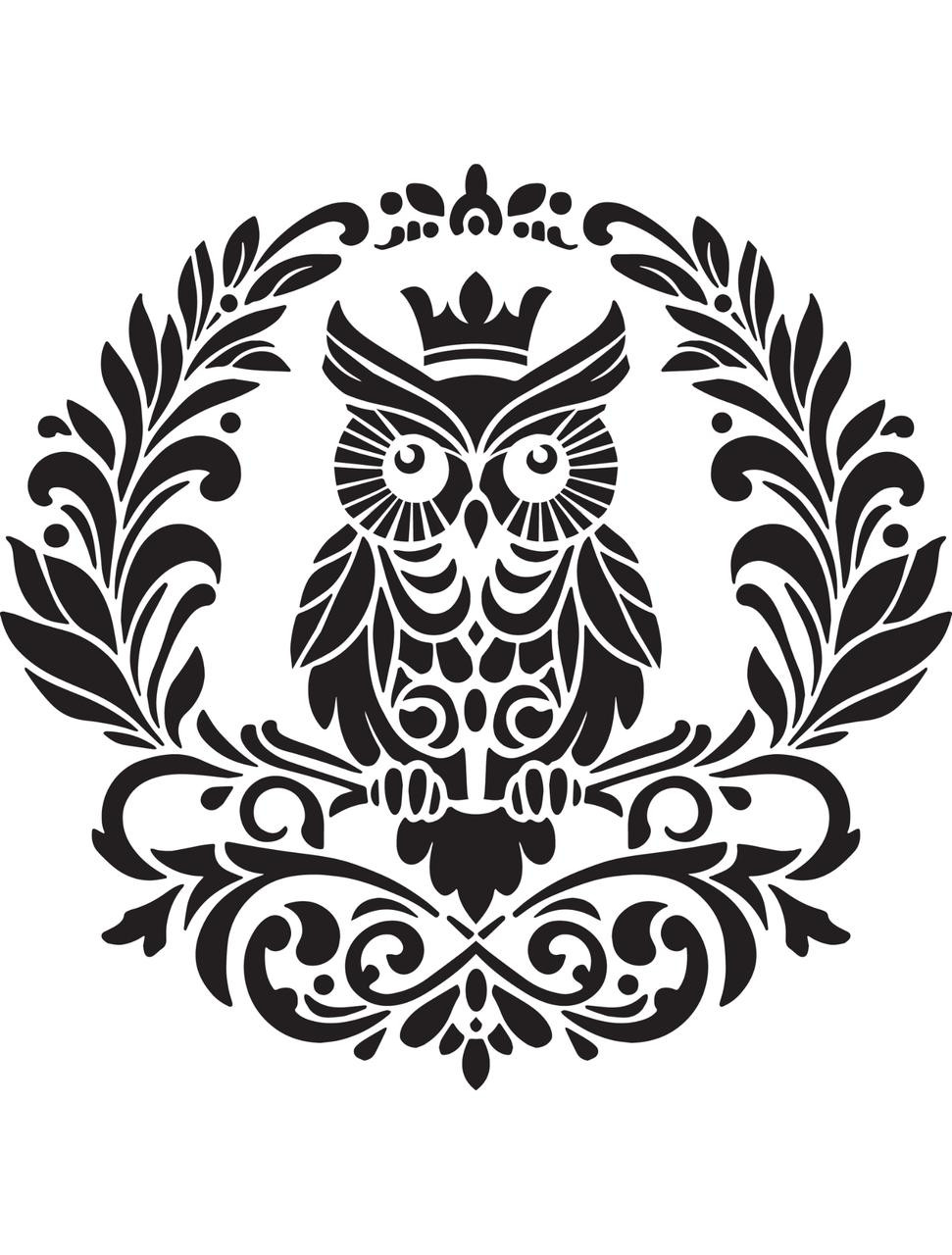 King Owl III - Stencil | Dixie Belle Paint king-owl-iii-stencil-dixie-belle-paint