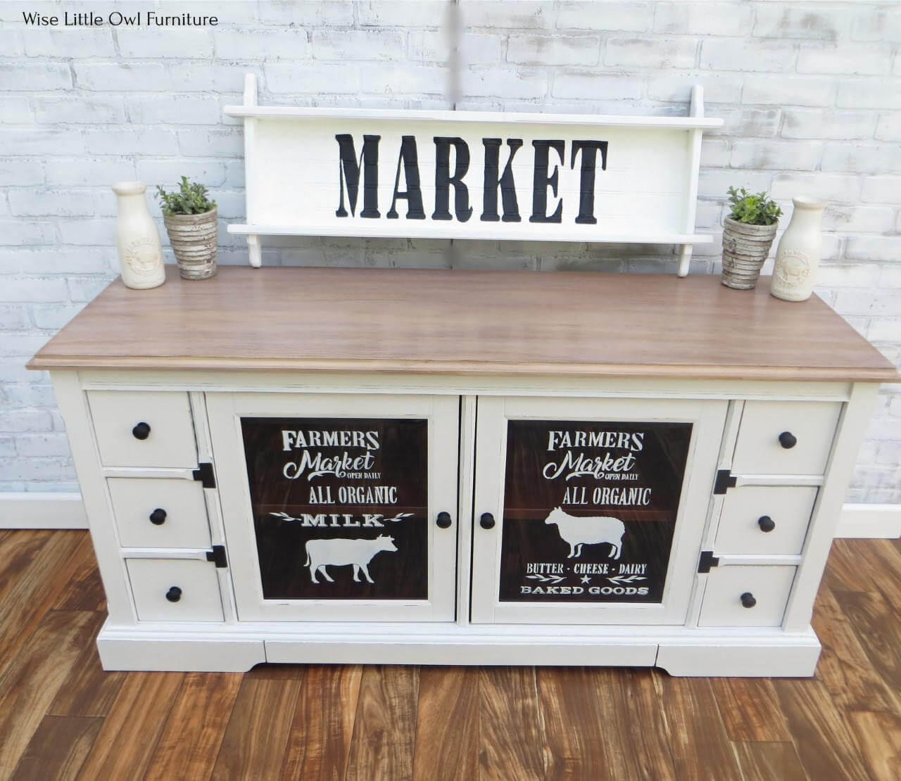 How To Paint Wash Furniture using Black Chalk Mineral Paint 