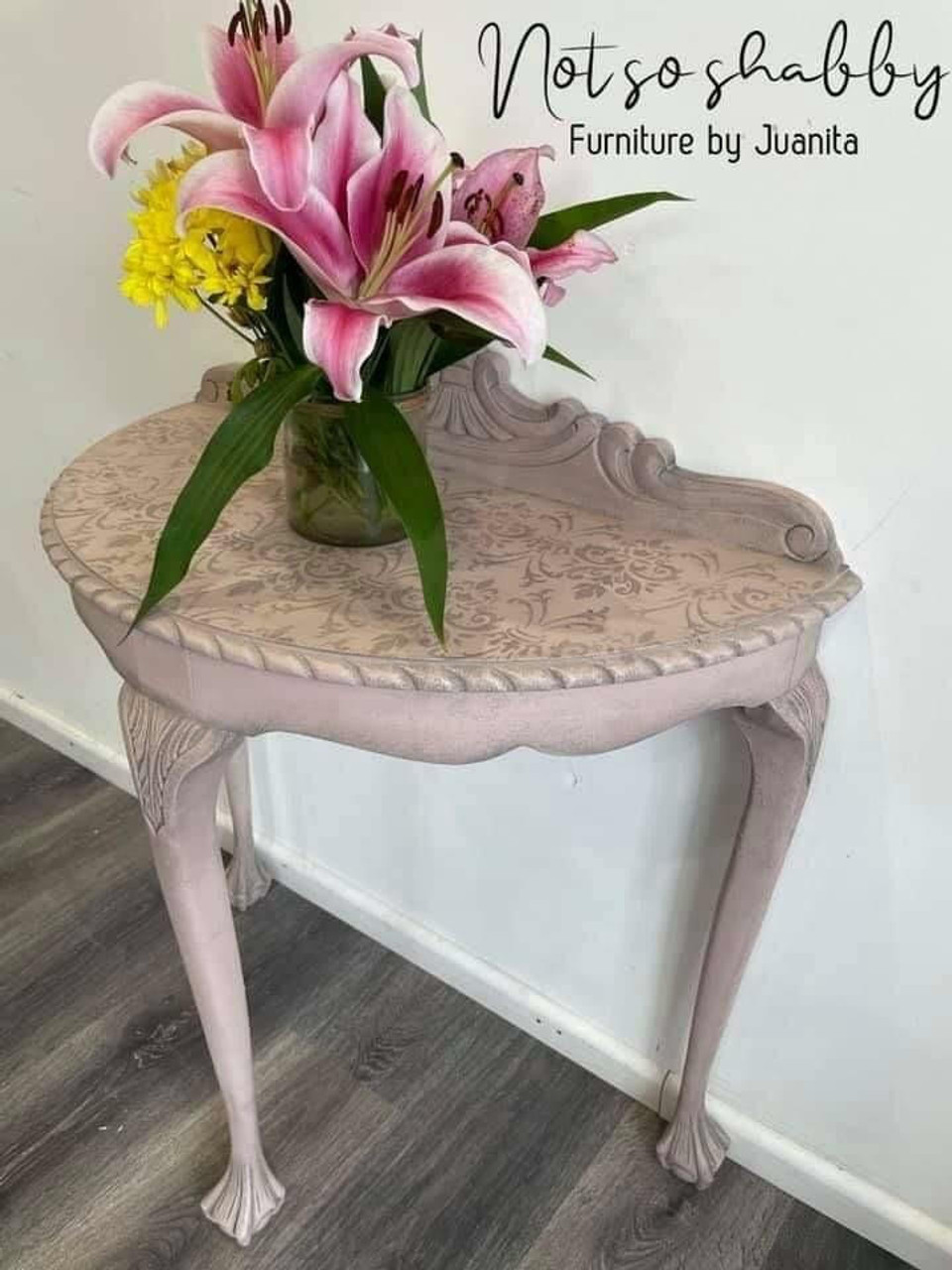 Dixie Belle Paint Company Chalk Finish Furniture Paint | Soft Pink (8oz) |  Matte Dainty Pink Chic Chalk Mineral Paint | DIY Furniture Paint | Made in