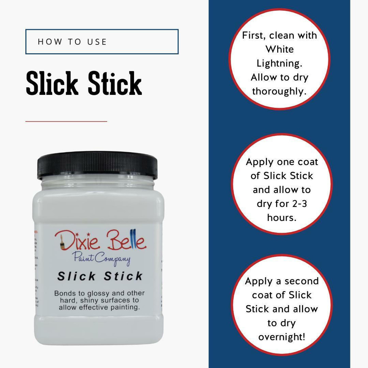 Dixie Belle Paint Company Problem Solver Slick Stick 3 Sizes 