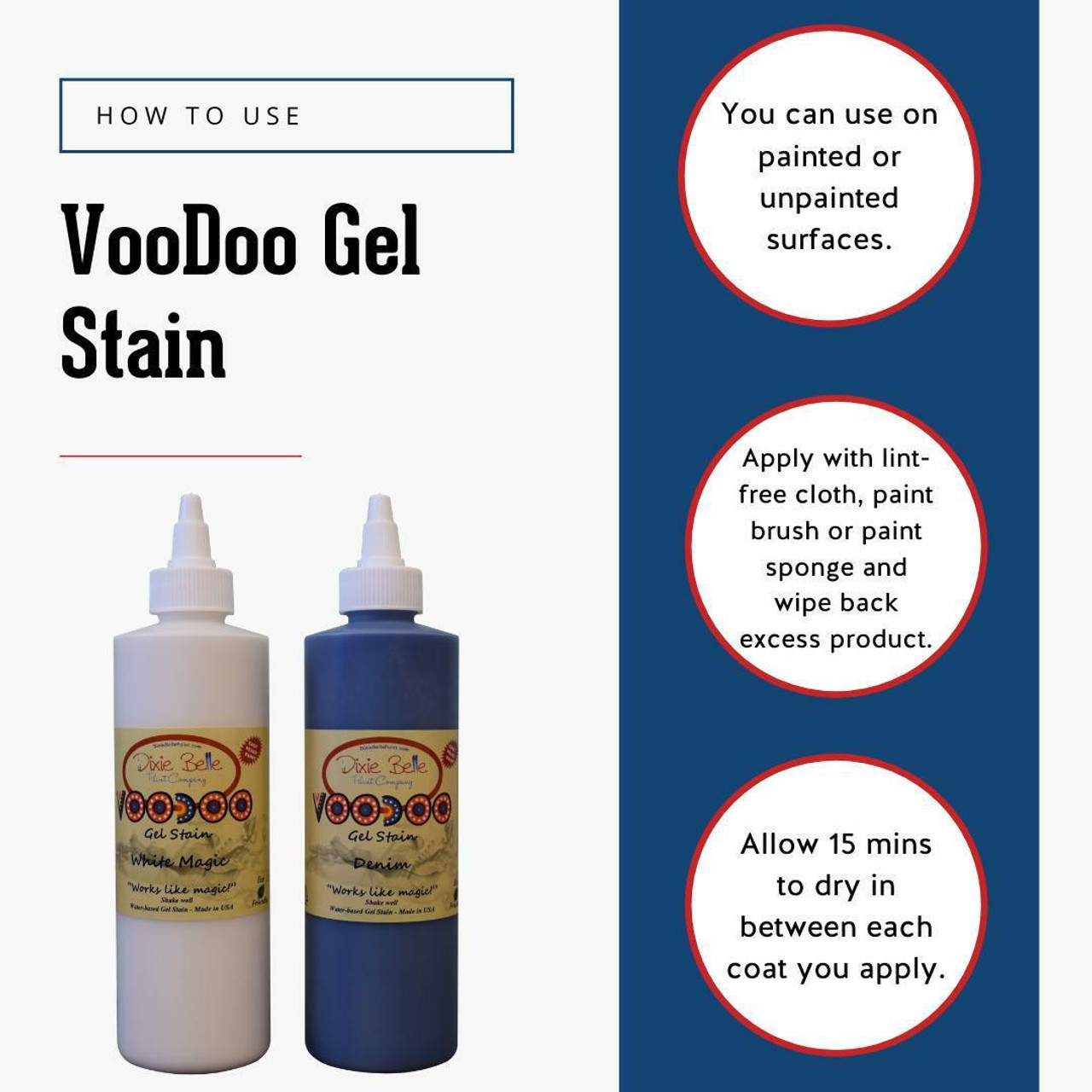 Americana Gel Stain Wood Stain Paint 3-Pack, Wood Tint Colors Walnut, Oak,  Maple, 2-Ounce, With Foam Brushes For Gel Stain Paint