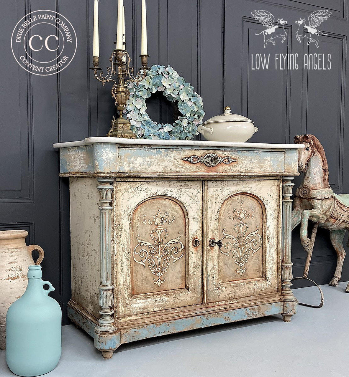 Dusty Blue Chalk Mineral Paint - Dixie Belle Paint Company