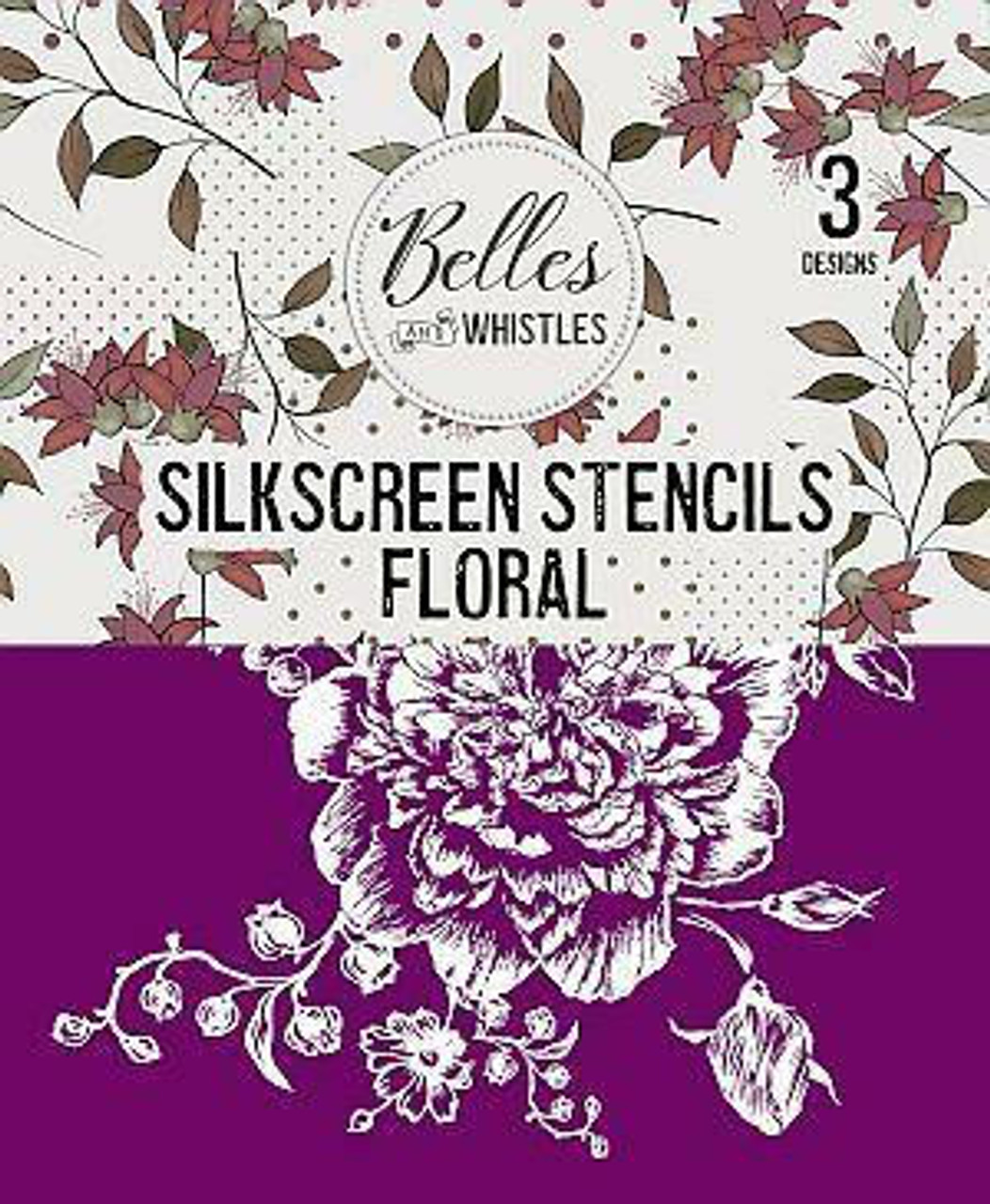 Floral - Silkscreen Stencil - Dixie Belle Paint