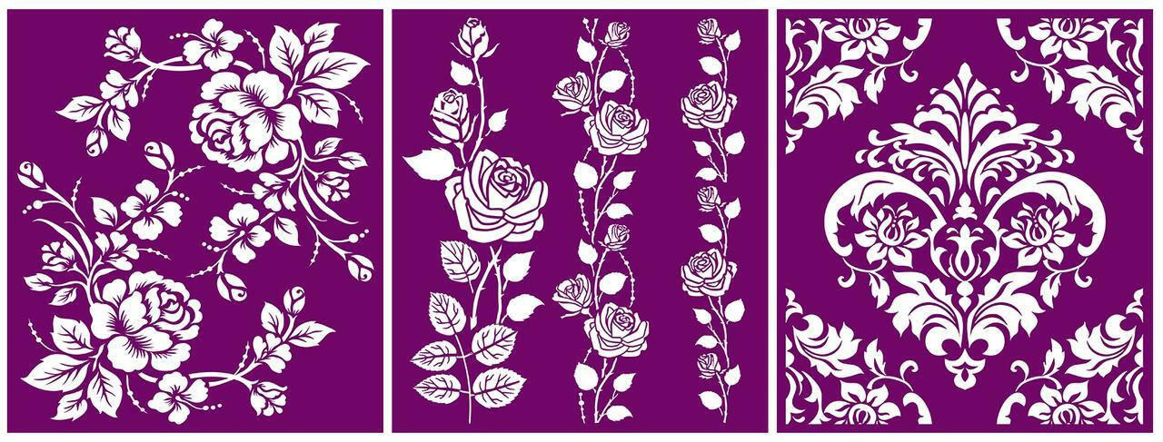 Rose background Stencil – sheyb