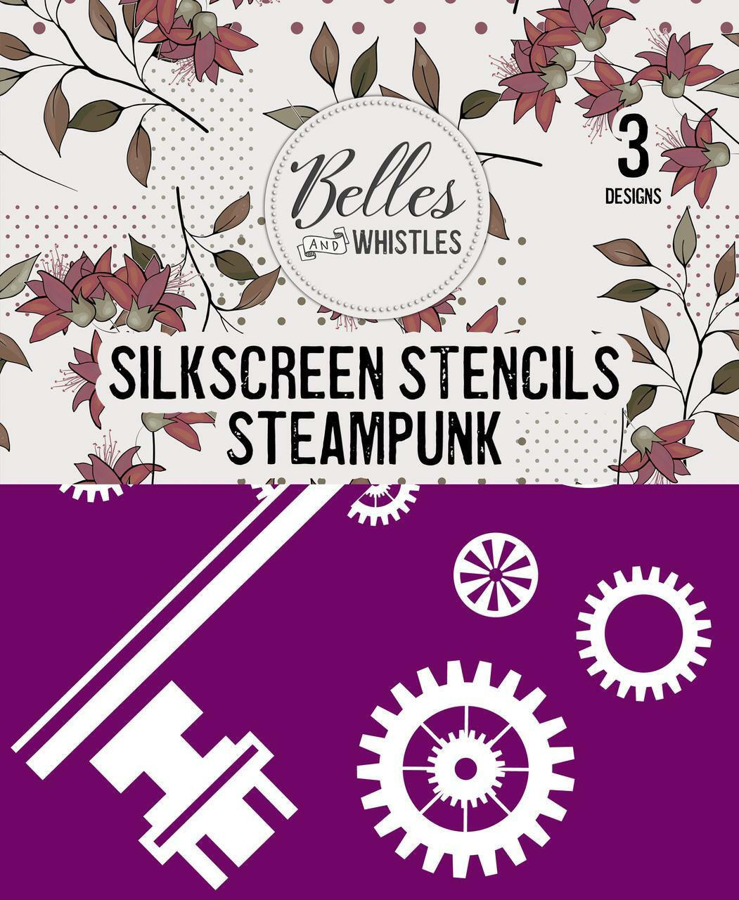 Steampunk - Silkscreen Stencil - Dixie Belle Paint Company