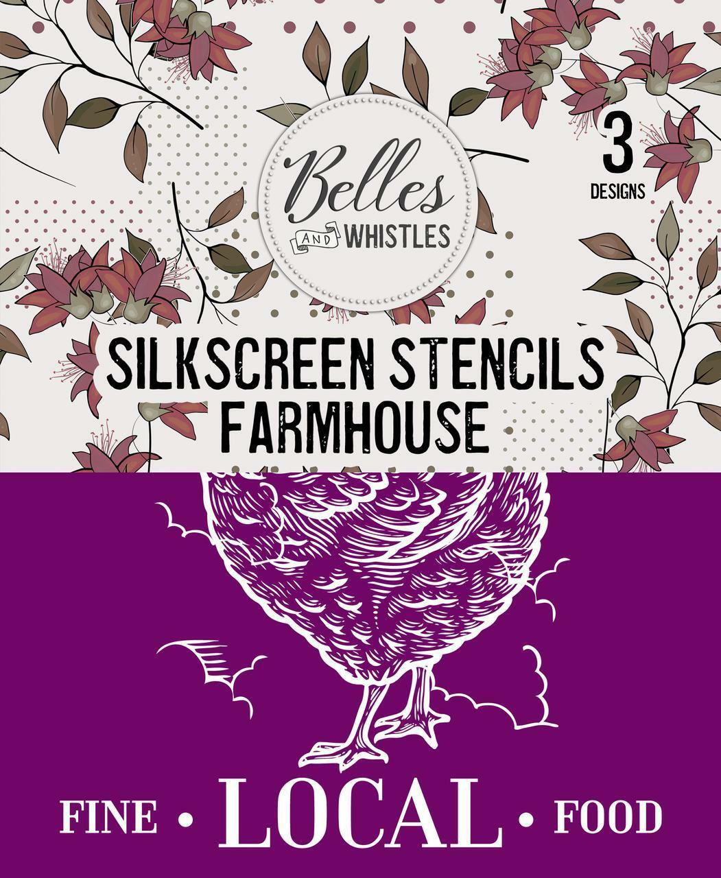 Farmhouse - Silkscreen Stencil - Dixie Belle Paint Company farmhouse-silkscreen-stencil-dixie-belle-paint-company
