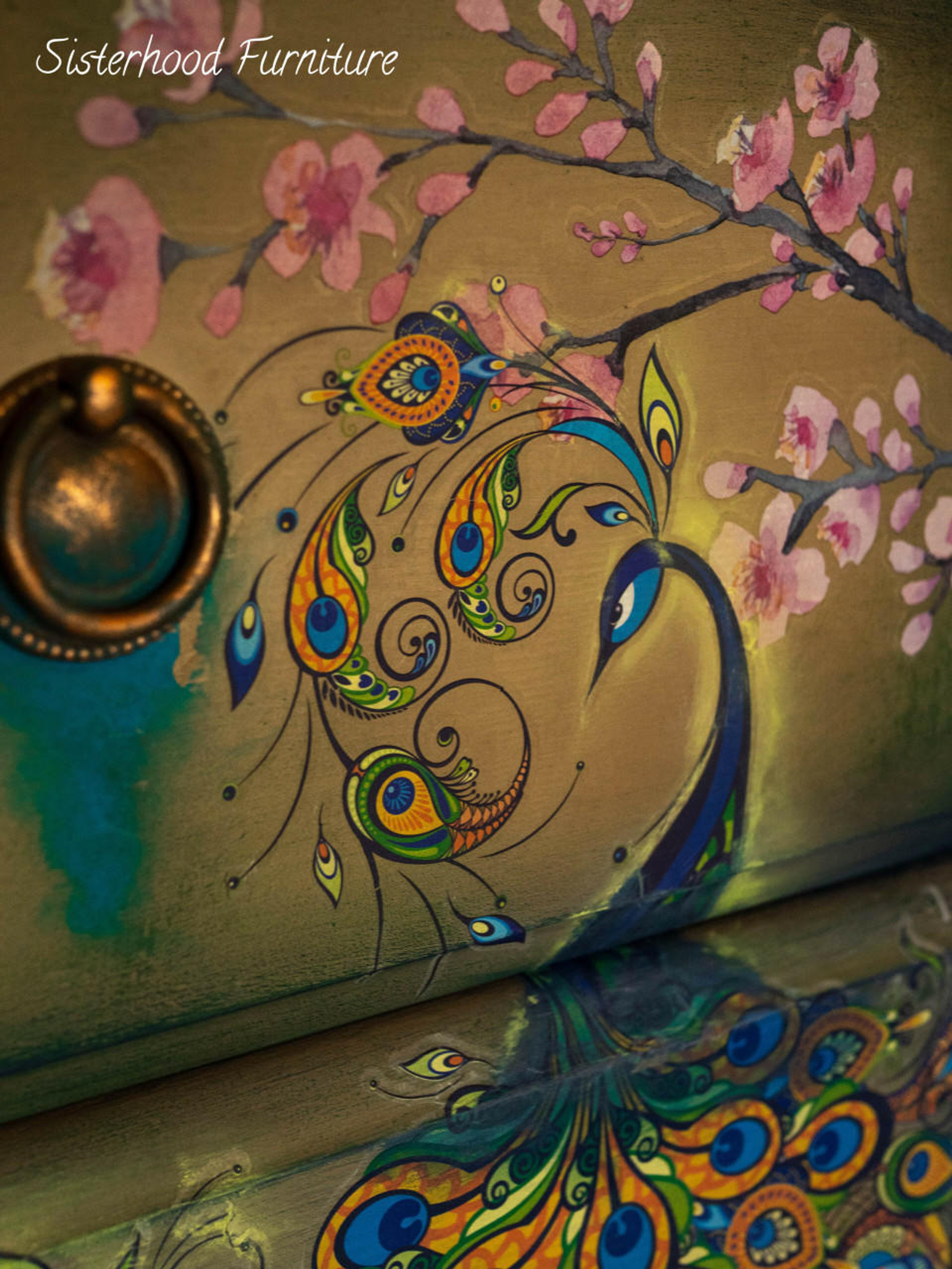 Retro Peacock Transfer Dixie Belle Paint Company