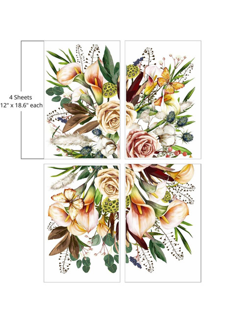 Savi's Bouquet - Large Transfer - Dixie Belle Paint