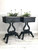 Anchor Silk All-In-One paint is perfect for painting kitchen cabinets, bathroom cabinets and painting furniture. beautiful end table painted with Anchor Silk All-In-One Mineral Paint. Accented with silver and gold highlights and staged with candle holders