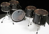 Mapex Saturn V Exotic Shell 5pc Studioease - Flat Black Maple Burl