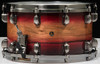 TAMA Starclassic Maple Exotic Snare 8x14 - Ruby Pacific Walnut Burst