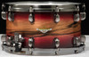 TAMA Starclassic Maple Exotic Snare 8x14 - Ruby Pacific Walnut Burst