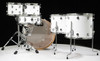 DW Design Series 6pc Drum Set - Gloss White Rear View