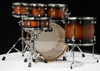 DW Design Series 6pc Drum Set - Tobacco Burst Rear View