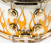 DW Collector's Series 8x14 Gold Hot Rod Flames Snare Drum Maple VLT