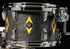 Ludwig Legacy Mahogany 3pc Shell Pack - Flash Diamond Inlay- Charcoal