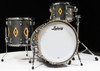 Ludwig Legacy Mahogany 4pc Shell Pack - Flash Diamond Inlay- Charcoal