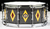 Ludwig Legacy Mahogany 4pc Shell Pack - Flash Diamond Inlay- Charcoal